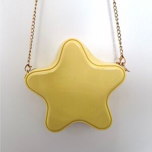 Yellow Star-Shaped Crossbody Bag